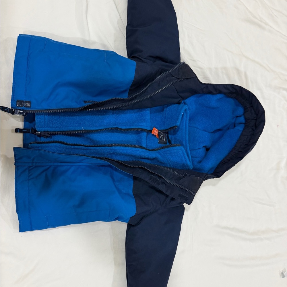 The Children’s place 3-1 winter jacket wind/water resistant shell fleece inner